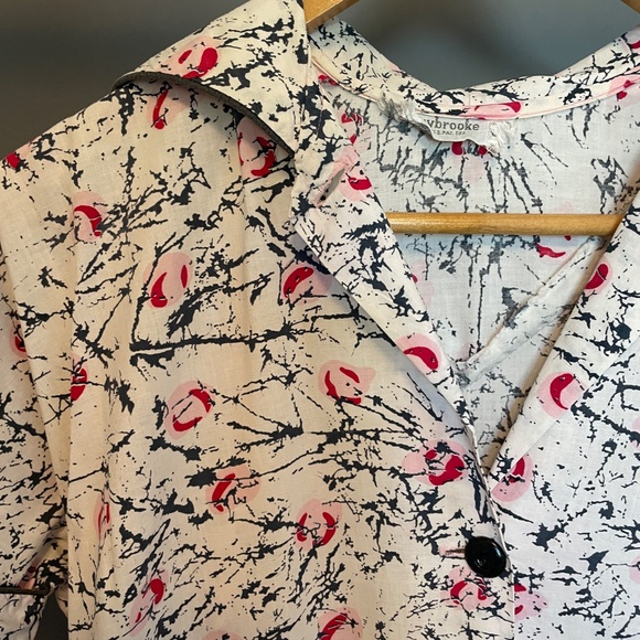 Retro 1950's Button Front House Dress - Picture 2 of 6